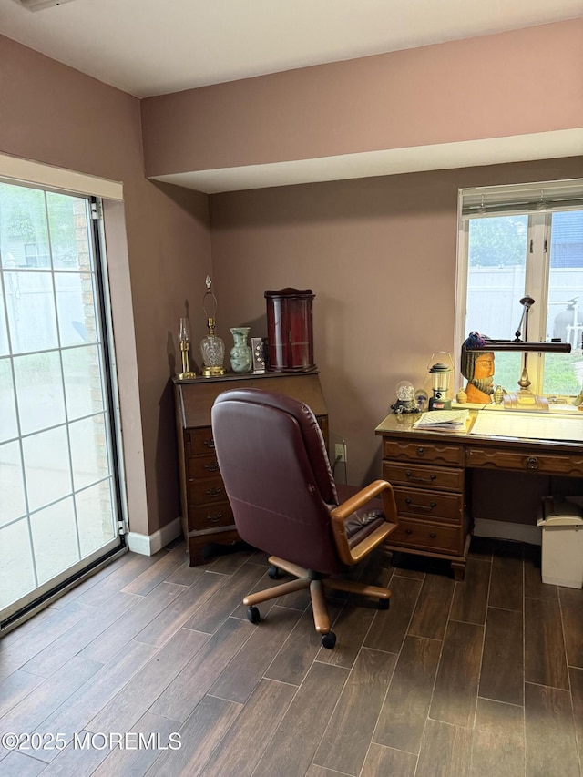 300 Allenhurst Ave, Neptune Township, NJ 07753 - office with dark wood finished floors and baseboards