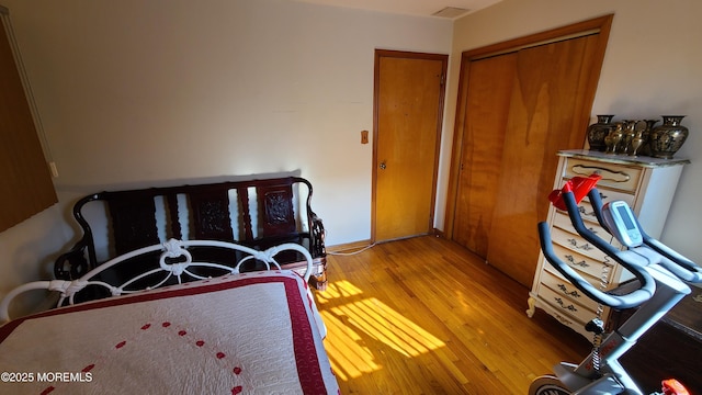 354 Alpine St, Perth Amboy City, NJ 08861 - bedroom with light wood-type flooring and a closet