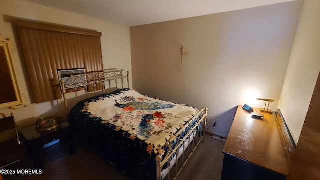 354 Alpine St, Perth Amboy City, NJ 08861 - bedroom with dark carpet and cooling unit