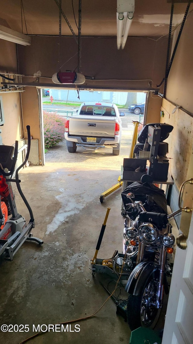 354 Alpine St, Perth Amboy City, NJ 08861 - garage featuring a garage door opener