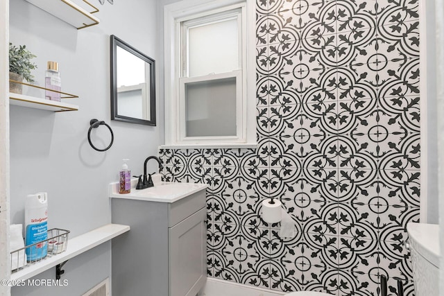 51 Oakland St, Red Bank, NJ 07701 - bathroom featuring vanity and toilet