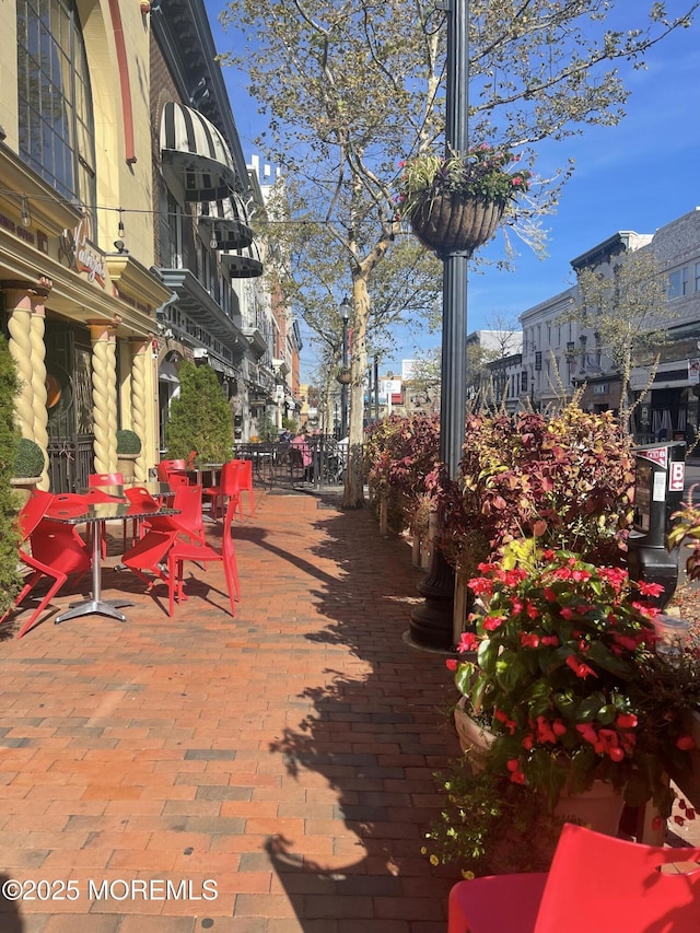 51 Oakland St, Red Bank, NJ 07701 - view of community featuring a patio area and outdoor dining area