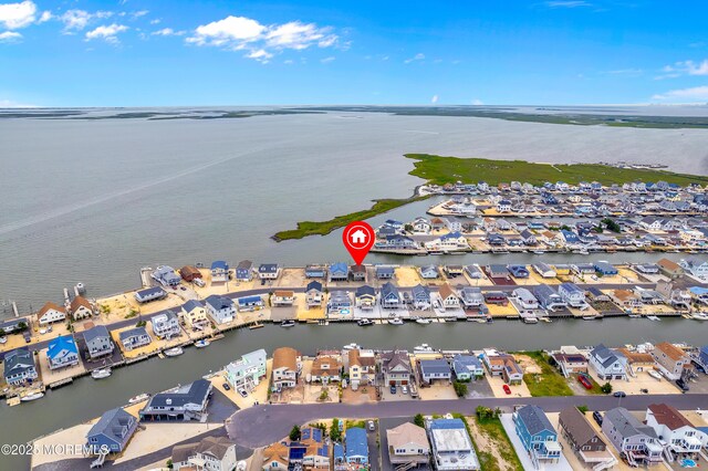 233 Heron Rd, Tuckerton, NJ 08087 - aerial view of property and surrounding area with a large body of water and nearby suburban area