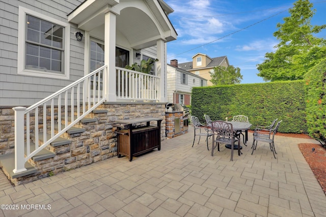 206 Chicago Ave, Point Pleasant Beach, NJ 08742 - view of patio / terrace featuring area for grilling and outdoor dining space
