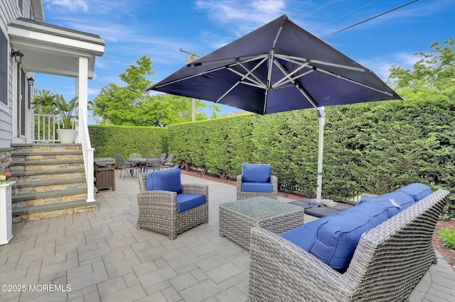 206 Chicago Ave, Point Pleasant Beach, NJ 08742 - view of patio with outdoor lounge area