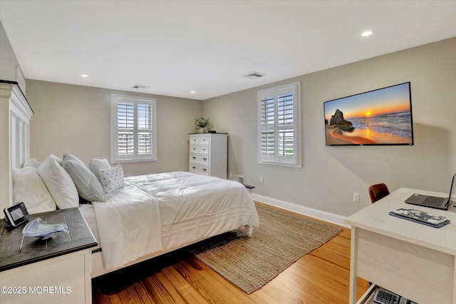 206 Chicago Ave, Point Pleasant Beach, NJ 08742 - bedroom featuring wood finished floors, baseboards, and recessed lighting