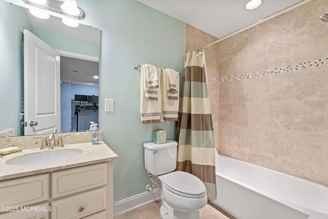 38 Phillip E Frank Way Unit 38, Cliffwood, NJ 07721 - bathroom with vanity, shower / tub combo with curtain, and tile patterned flooring