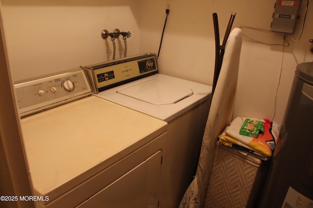 32C Yorktown Pkwy Unit C, Whiting, NJ 08759 - laundry room with independent washer and dryer and water heater
