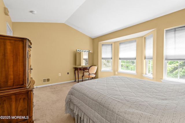 74 Mc Kinley Dr, Ocean Twp, NJ 07712 - bedroom with lofted ceiling and light colored carpet