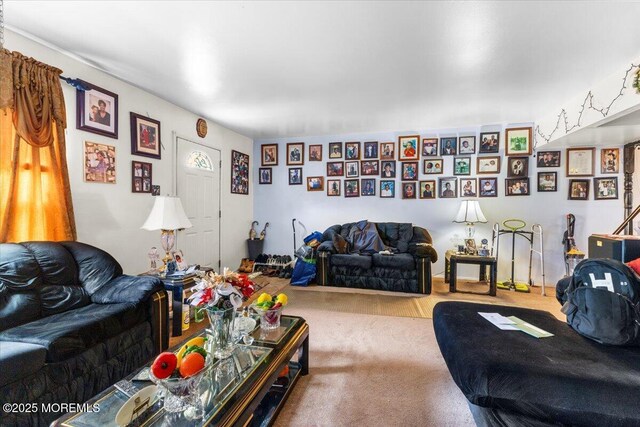 4 Roanoke Ct, Willingboro, NJ 08046 - view of carpeted living room