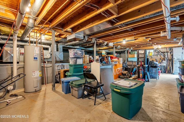 532 Georgia Tavern Rd, Howell, NJ 07731 - unfinished below grade area with electric water heater