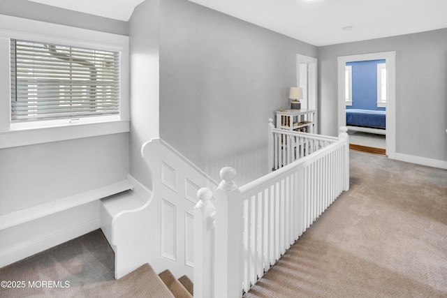 342 Lincoln Ave, Avon-By-The-Sea, NJ 07717 - stairs featuring carpet floors and baseboards