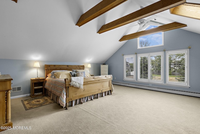 14 W St, Monmouth Beach, NJ 07750 - bedroom with a baseboard radiator and carpet