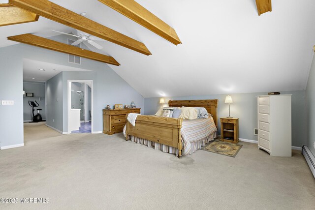 14 W St, Monmouth Beach, NJ 07750 - bedroom with light carpet and connected bathroom
