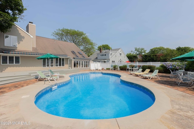 14 W St, Monmouth Beach, NJ 07750 - view of swimming pool featuring a patio area