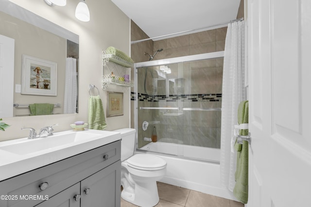 37 Normanton Ave, Manchester, NJ 08759 - full bathroom with vanity, tile patterned flooring, and shower / tub combo