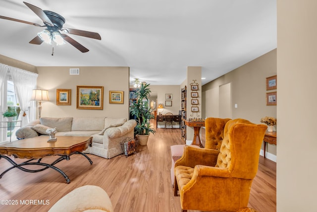 37 Normanton Ave, Manchester, NJ 08759 - living room with ceiling fan and wood finished floors