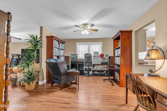 37 Normanton Ave, Manchester, NJ 08759 - office space featuring a ceiling fan and light wood finished floors