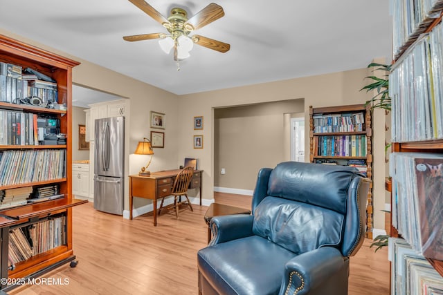 37 Normanton Ave, Manchester, NJ 08759 - living area featuring ceiling fan and light wood-type flooring