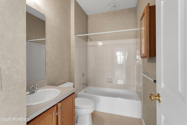 48 Wordsworth Rd, Brick, NJ 08724 - bathroom with shower / bathtub combination, vanity, and tile patterned flooring