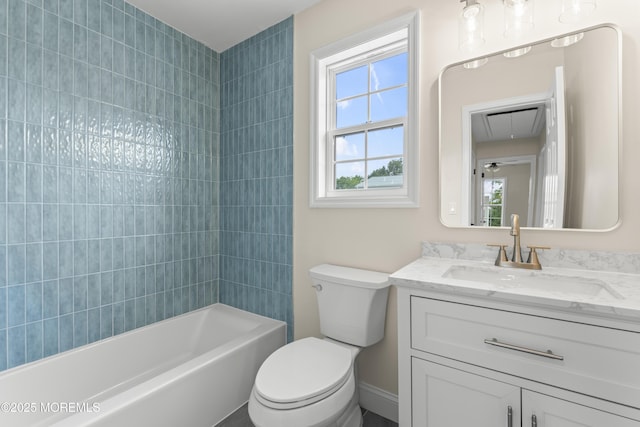 190 Ravenwood Blvd, Barnegat, NJ 08005 - full bath with toilet, vanity, and shower / tub combination