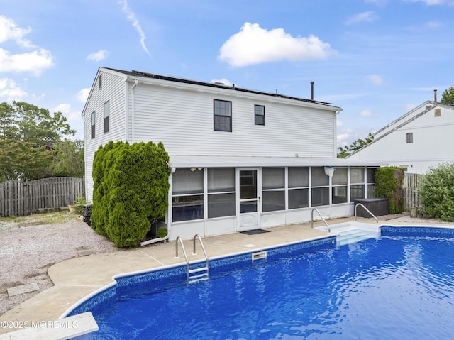 190 Ravenwood Blvd, Barnegat, NJ 08005 - view of swimming pool with a sunroom and a patio area