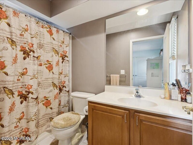 1 Turtle Clan Ct, Clarksburg, NJ 08510 - full bathroom with vanity and a shower with curtain