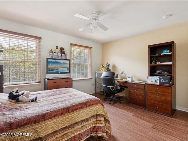 1 Turtle Clan Ct, Clarksburg, NJ 08510 - bedroom with wood finished floors, ceiling fan, and an office area