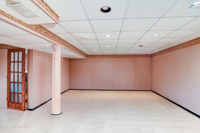 28 Tulip Ct, Howell, NJ 07731 - empty room with recessed lighting and baseboards