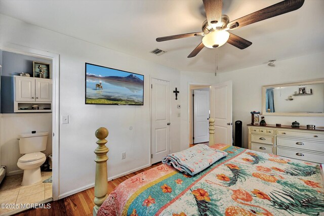 855 Derry Dr, Toms River, NJ 08753 - bedroom with wood finished floors and ceiling fan