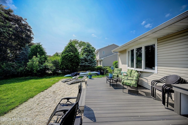 855 Derry Dr, Toms River, NJ 08753 - wooden deck with a yard