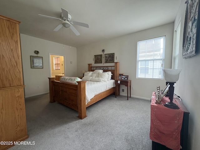 48 Marigold Ln, Little Egg Harbor, NJ 08087 - carpeted bedroom with connected bathroom and ceiling fan
