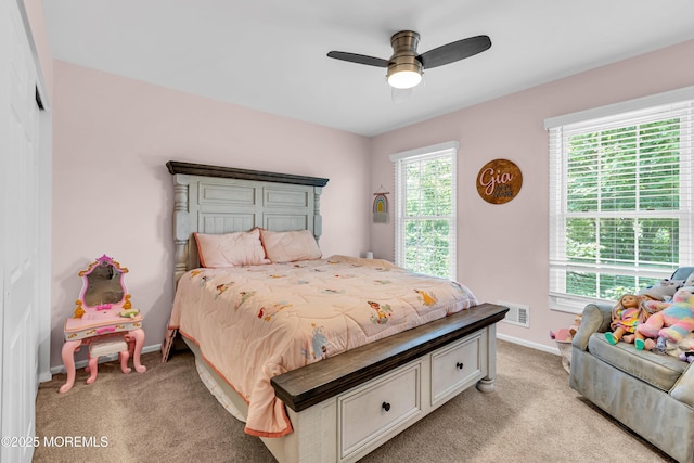 6 Hoffer Ct, Marlboro, NJ 07746 - bedroom with light carpet and ceiling fan
