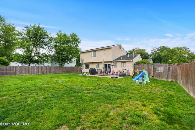 3 Mendon Dr, Howell, NJ 07731 - rear view of house featuring a patio area and a fenced backyard