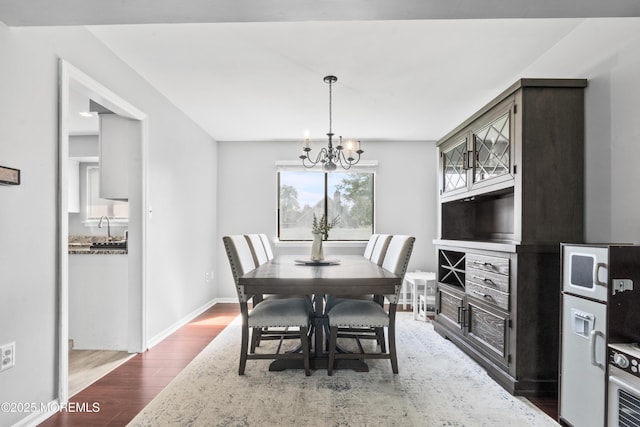 3 Mendon Dr, Howell, NJ 07731 - dining room with wood finished floors and a chandelier