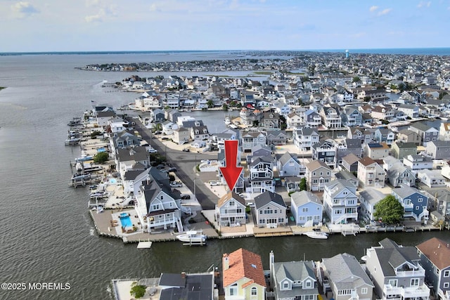 443 Harding Ave, Ortley Beach, NJ 08751 - aerial view of residential area featuring a nearby body of water