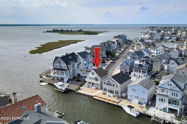 443 Harding Ave, Ortley Beach, NJ 08751 - aerial perspective of suburban area with a large body of water