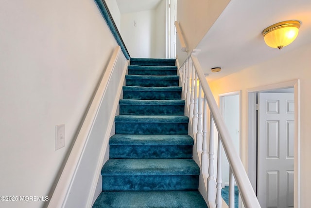 443 Harding Ave, Ortley Beach, NJ 08751 - staircase featuring carpet flooring