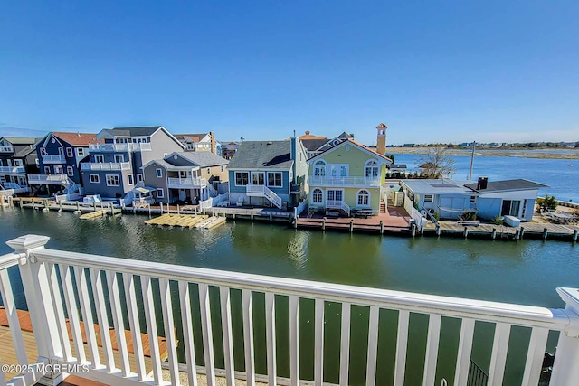 443 Harding Ave, Ortley Beach, NJ 08751 - dock area with a residential view and a water view