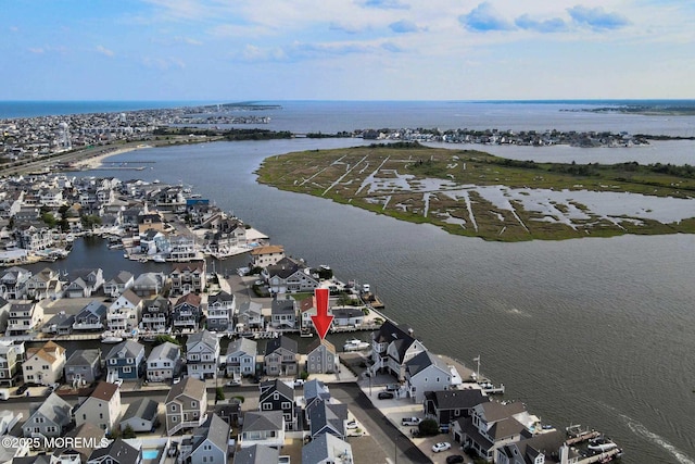 443 Harding Ave, Ortley Beach, NJ 08751 - aerial view of residential area featuring a nearby body of water