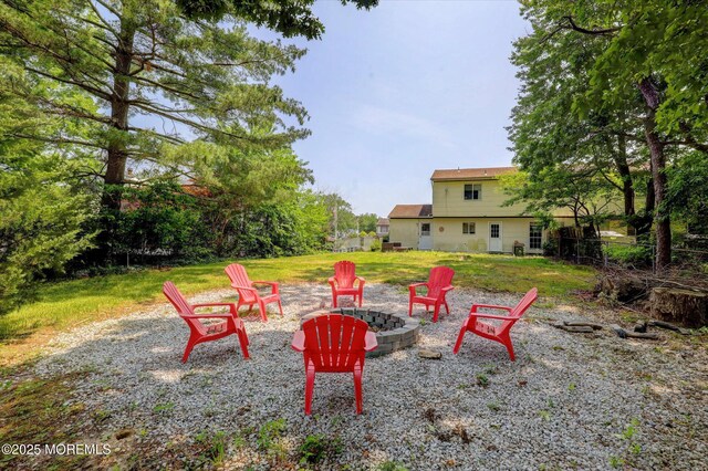 73 Barnegat Blvd S, Barnegat, NJ 08005 - view of green lawn featuring an outdoor fire pit