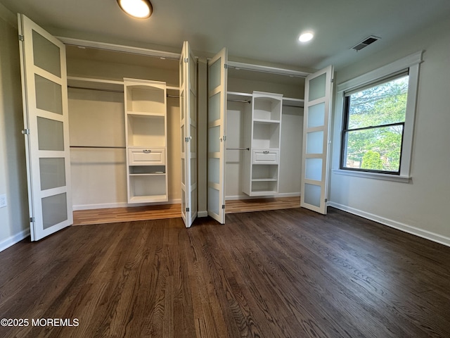 3 Churchill Downs, West Long Branch, NJ 07764 - unfurnished bedroom featuring dark wood-type flooring, a closet, and recessed lighting
