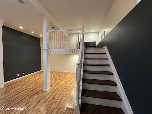 3 Churchill Downs, West Long Branch, NJ 07764 - stairs featuring wood finished floors and recessed lighting