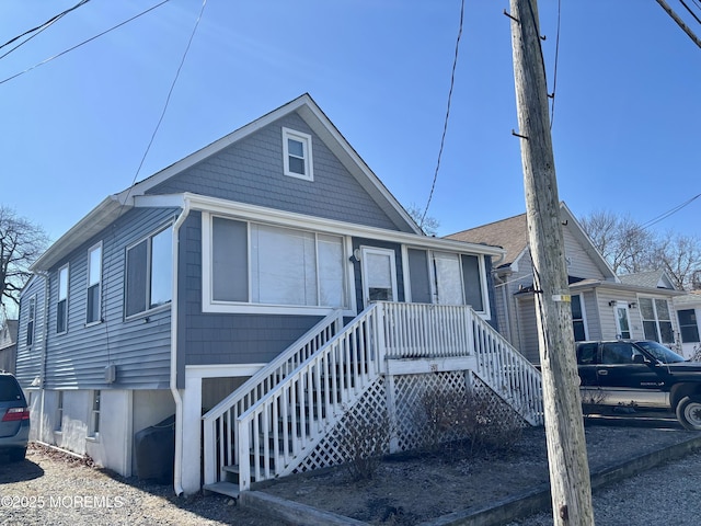 530 E Point Pleasant Ave, Ocean Gate, NJ 08740 - bungalow-style house with stairs
