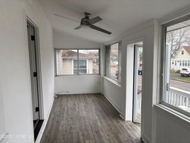 530 E Point Pleasant Ave, Ocean Gate, NJ 08740 - unfurnished sunroom with lofted ceiling and wood finished floors