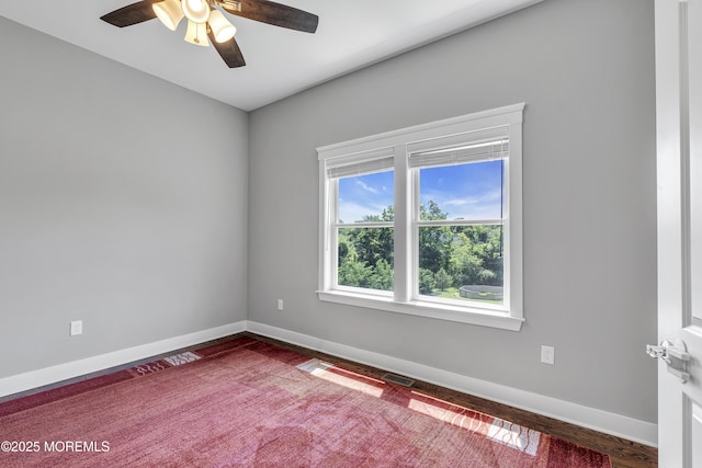 1605 Lakewood Rd, Manasquan, NJ 08736 - empty room with ceiling fan and baseboards