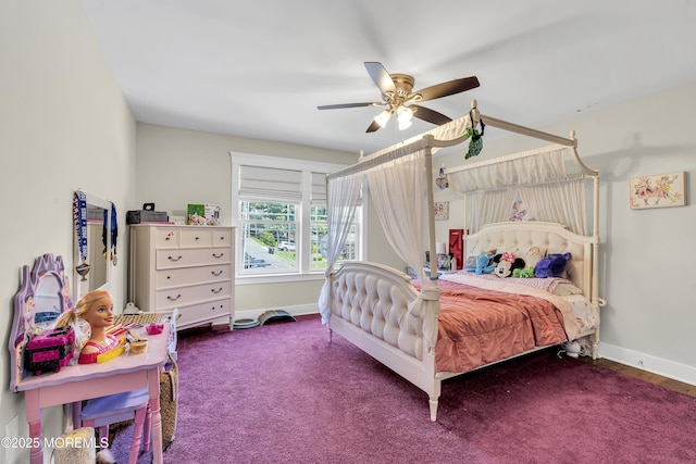 1605 Lakewood Rd, Manasquan, NJ 08736 - bedroom with baseboards and a ceiling fan