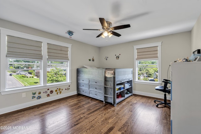 1605 Lakewood Rd, Manasquan, NJ 08736 - bedroom featuring dark wood-style floors and a ceiling fan