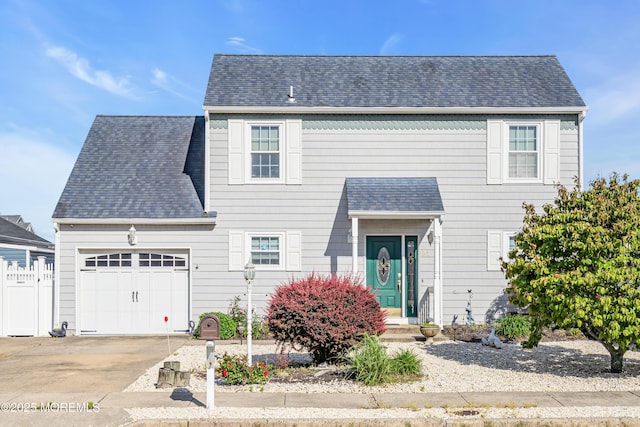 91 Wind Jammer Ct, Bayville, NJ 08721 - view of front of house with a garage, driveway, and roof with shingles