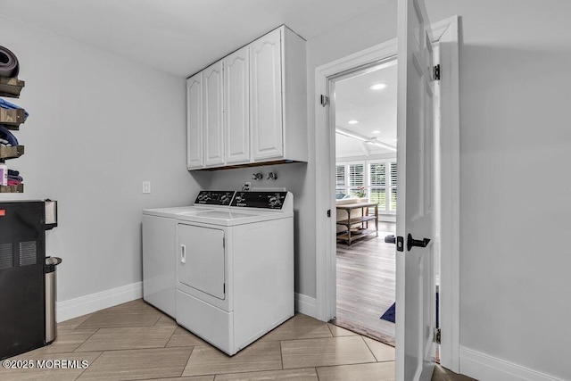 32 Blackbriar Dr, Colts Neck, NJ 07722 - laundry room featuring independent washer and dryer, cabinet space, and recessed lighting